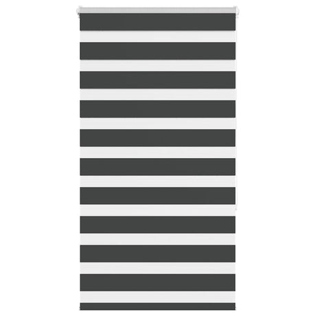 VidaXL Zebra-Rollo 85x150 cm Stoffbreite 80,9 cm Schwarz