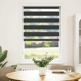 VidaXL Zebra-Rollo 85x150 cm Stoffbreite 80,9 cm Schwarz