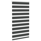 Vidaxl Zebra Roller Blind 90x150 CM Fabric Ancho de 85.9 cm Negro