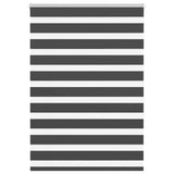 VidaXL Zebra-Rollo 95x150 cm Stoffbreite 90,9 cm Schwarz