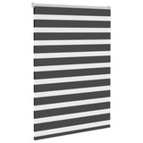 Vidaxl zebra rolgordijn 100x150 cm stofbreedte 95,9 cm zwart