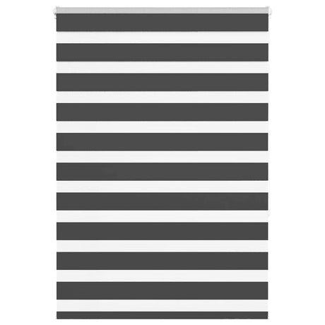 VidaXL Zebra-Rollo 105x150 cm Stoffbreite 100,9 cm Schwarz