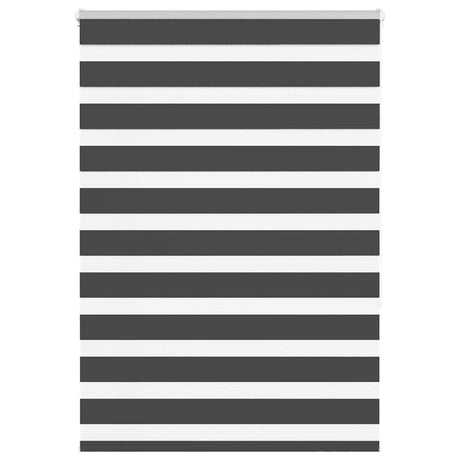 VidaXL Zebra-Rollo 110x150 cm Stoffbreite 105,9 cm Schwarz