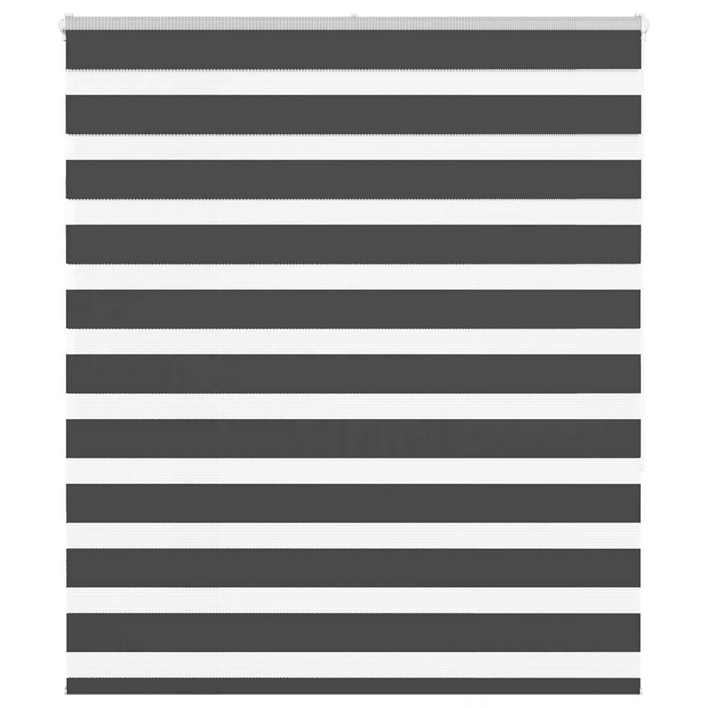 VidaXL Zebra-Rollo 125x150 cm Stoffbreite 120,9 cm Schwarz