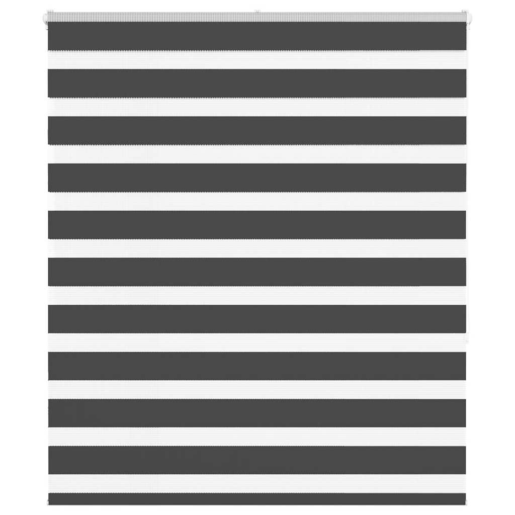 VidaXL Zebra-Rollo 135x150 cm Stoffbreite 130,9 cm Schwarz
