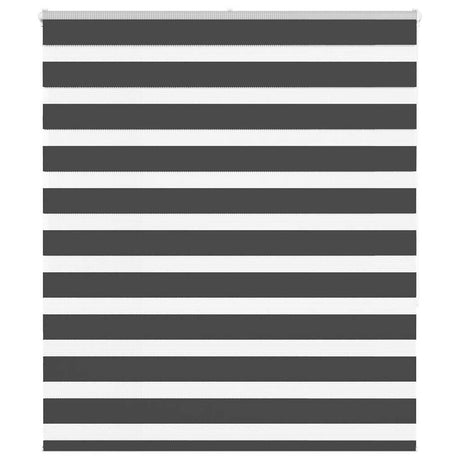 VidaXL Zebra-Rollo 135x150 cm Stoffbreite 130,9 cm Schwarz