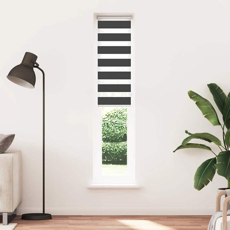 Vidaxx Zebra-Rollo 45x200 cm Stoffbreite 40,9 cm Schwarz