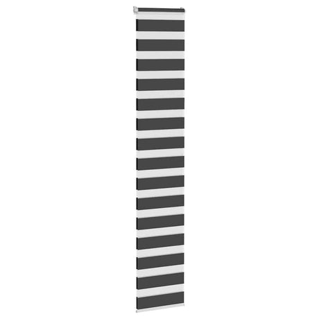 Vidaxx Zebra-Rollo 45x200 cm Stoffbreite 40,9 cm Schwarz