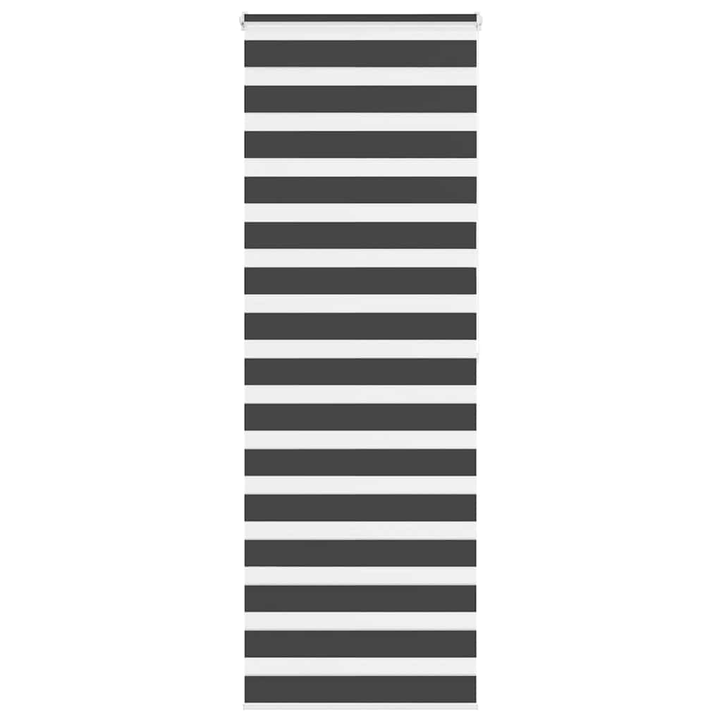 VidaXL Zebra-Rollo 80x200 cm Stoffbreite 75,9 cm Schwarz