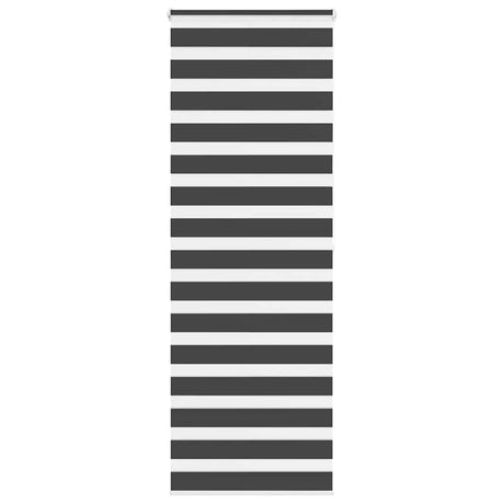 Vidaxx Zebra-Rollo 90x200 cm Stoffbreite 85,9 cm Schwarz