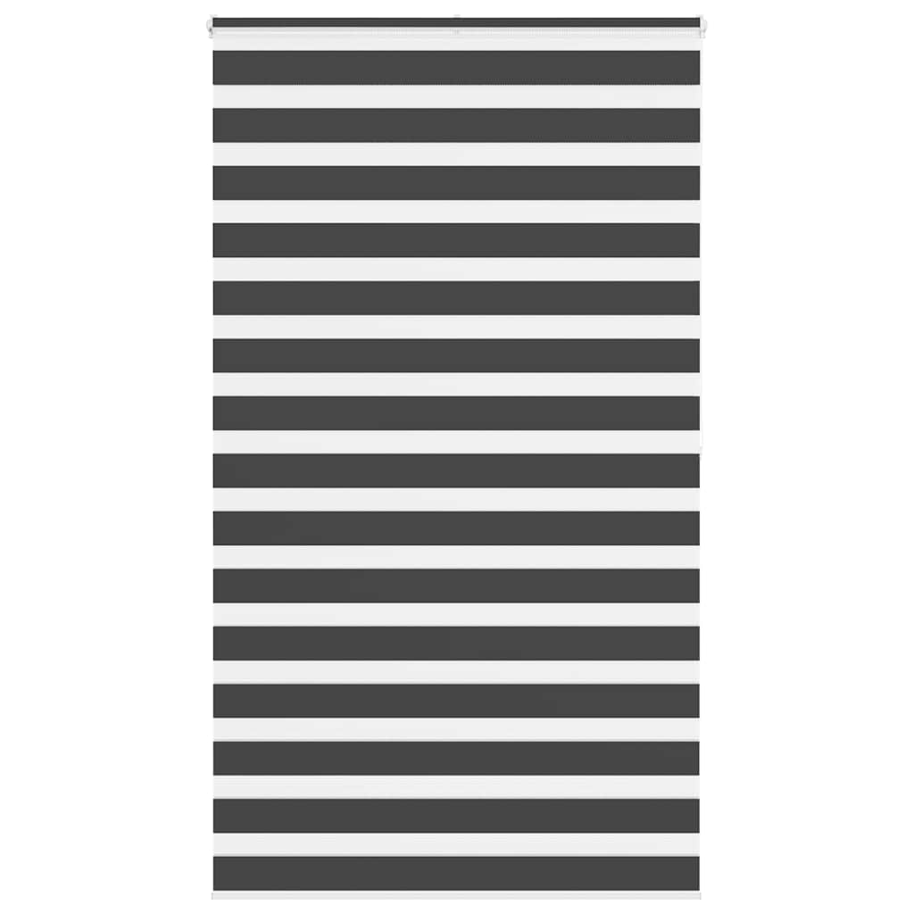 VidaXL Zebra-Rollo 120x200 cm Stoffbreite 115,9 cm Schwarz