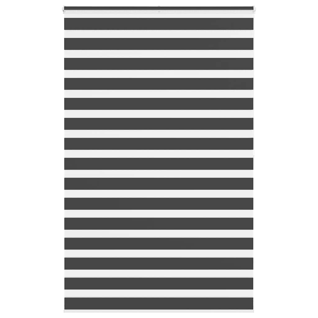 VidaXL Zebra-Rollo 140x200 cm Stoffbreite 135,9 cm Schwarz