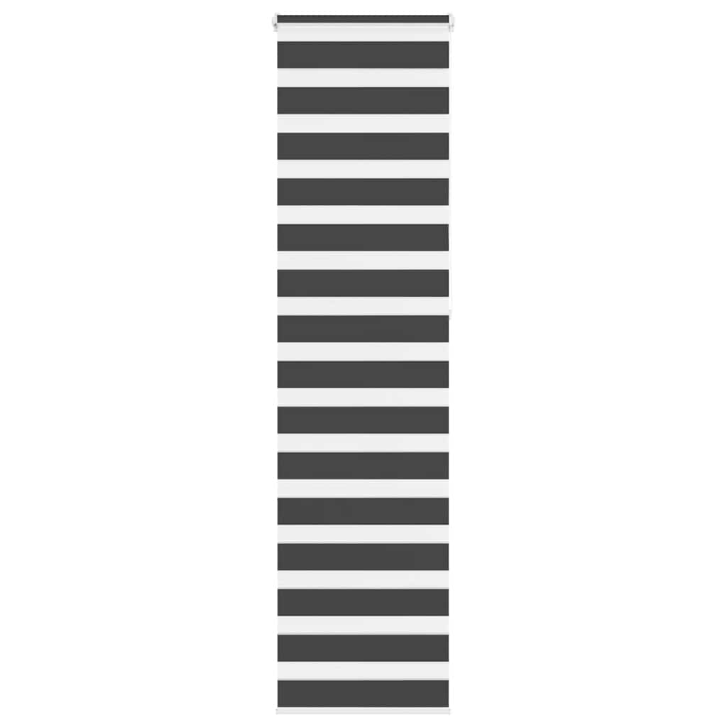 VidaXL Zebra-Rollo 50x230 cm Stoffbreite 45,9 cm Schwarz