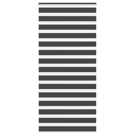 VidaXL Zebra-Rollo 100x230 cm Stoffbreite 95,9 cm Schwarz