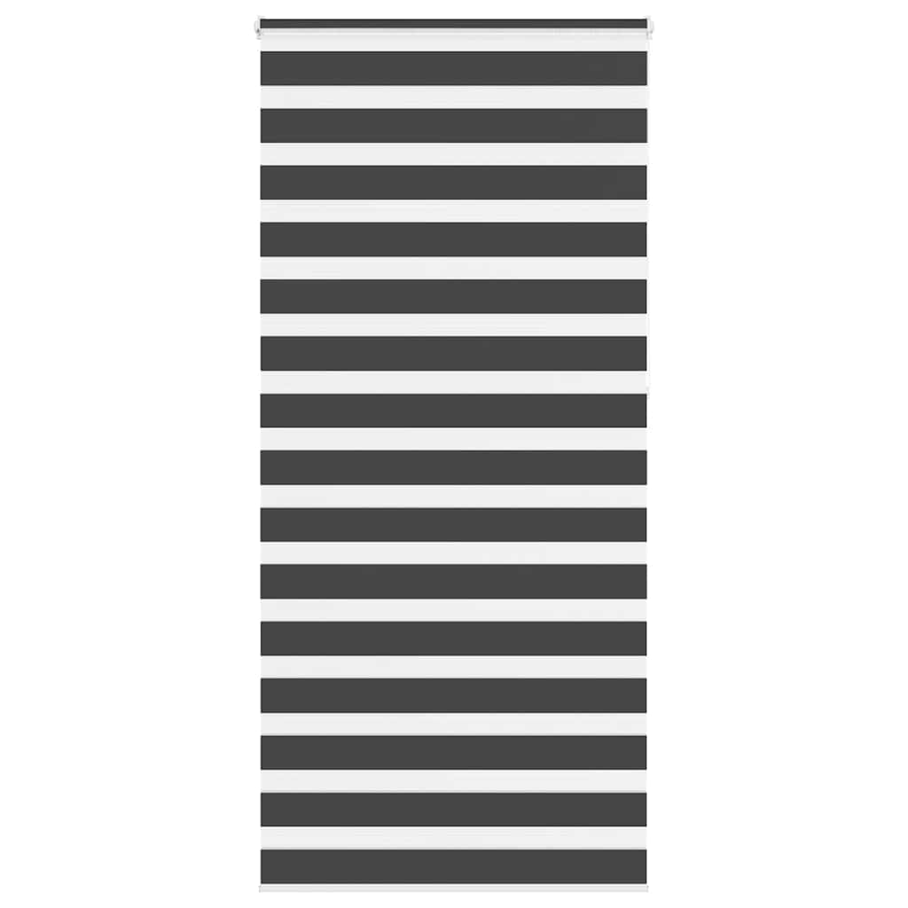 VidaXL Zebra-Rollo 110x230 cm Stoffbreite 105,9 cm Schwarz