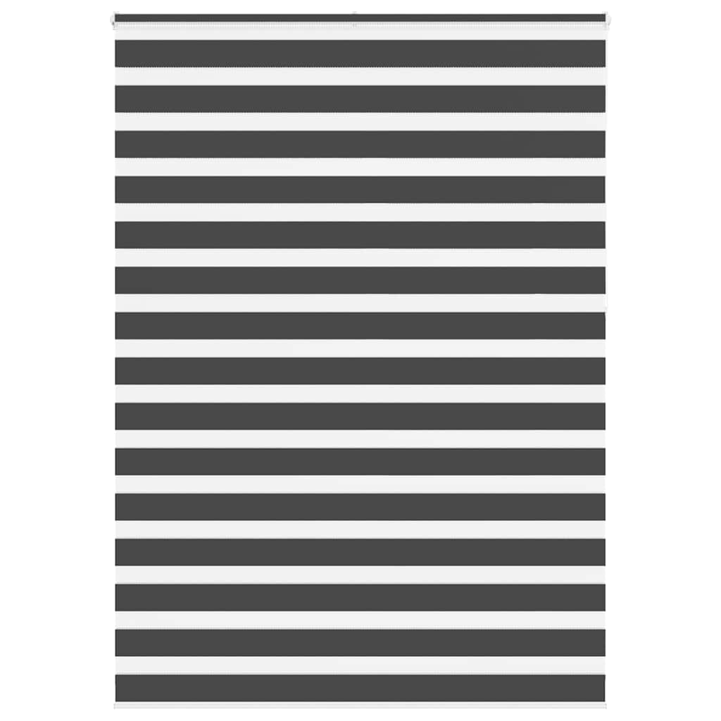 VidaXL Zebra-Rollo 165x230 cm Stoffbreite 160,9 cm Schwarz