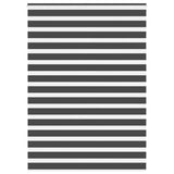VidaXL Zebra-Rollo 165x230 cm Stoffbreite 160,9 cm Schwarz