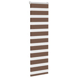 Vidaxl Zebra roller blind 40x100 cm dust width 35.9 cm polyester brown