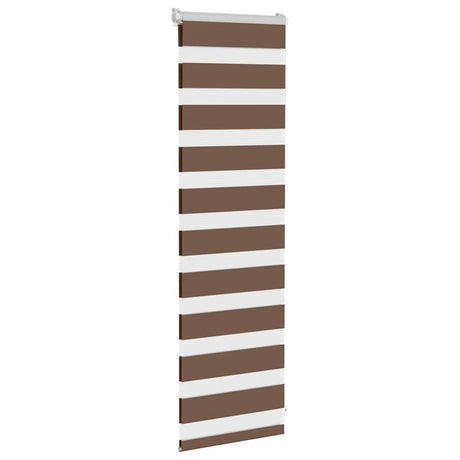 Vidaxx Zebra-Rollo 40x100 cm Stoffbreite 35,9 cm Polyester braun