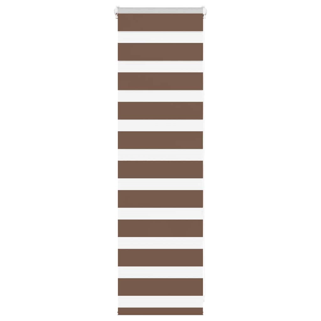 Vidaxx Zebra-Rollo 40x100 cm Stoffbreite 35,9 cm Polyester braun