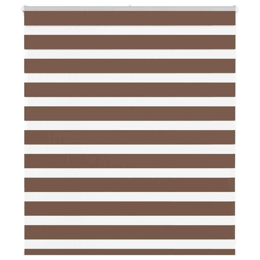 VidaXL Zebra-Rollo 120x100 cm Stoffbreite 115,9 cm Polyester braun