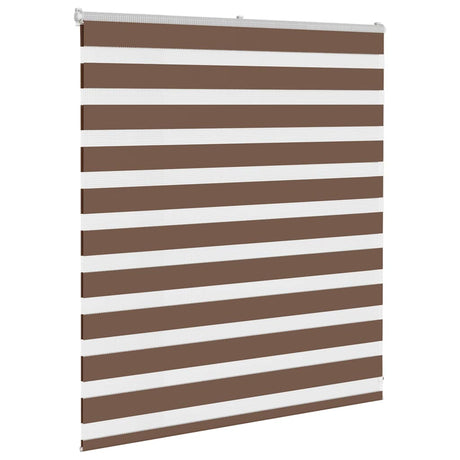 VidaXL Zebra-Rollo 125x100 cm Stoffbreite 120,9 cm Polyester braun