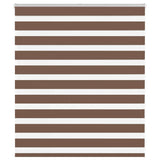 Vidaxl Zebra roller blind 130x100 cm Fabric width 125.9 cm Polyester Brown