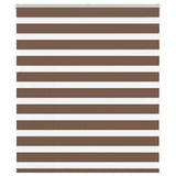 VidaXL Zebra-Rollo 130x100 cm Stoffbreite 125,9 cm Polyester braun