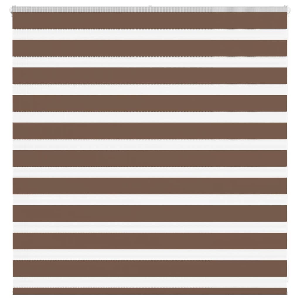 VidaXL Zebra-Rollo 140x100 cm Stoffbreite 135,9 cm Polyester braun