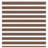 Vidaxl Zebra Rouleau aveugle 145x100 cm Largeur de poussière 140,9 cm Brown en polyester