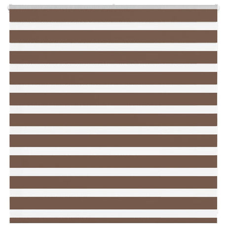 VidaXL Zebra-Rollo 150x100 cm Stoffbreite 145,9 cm Polyester braun