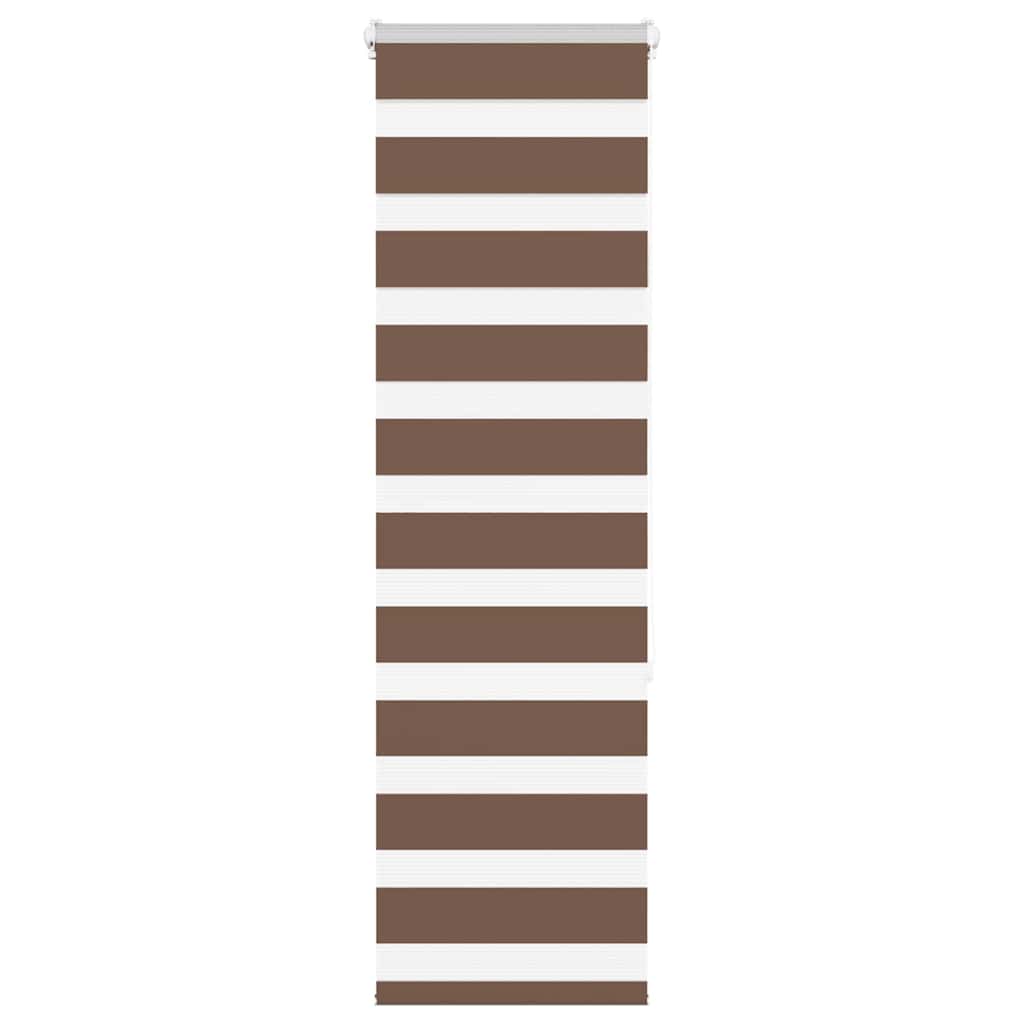 VidaXL Zebra-Rollo 40x150 cm Stoffbreite 35,9 cm Polyester braun