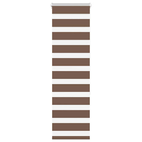 VidaXL Zebra-Rollo 40x150 cm Stoffbreite 35,9 cm Polyester braun