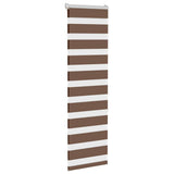 VidaXL Zebra-Rollo 40x150 cm Stoffbreite 35,9 cm Polyester braun