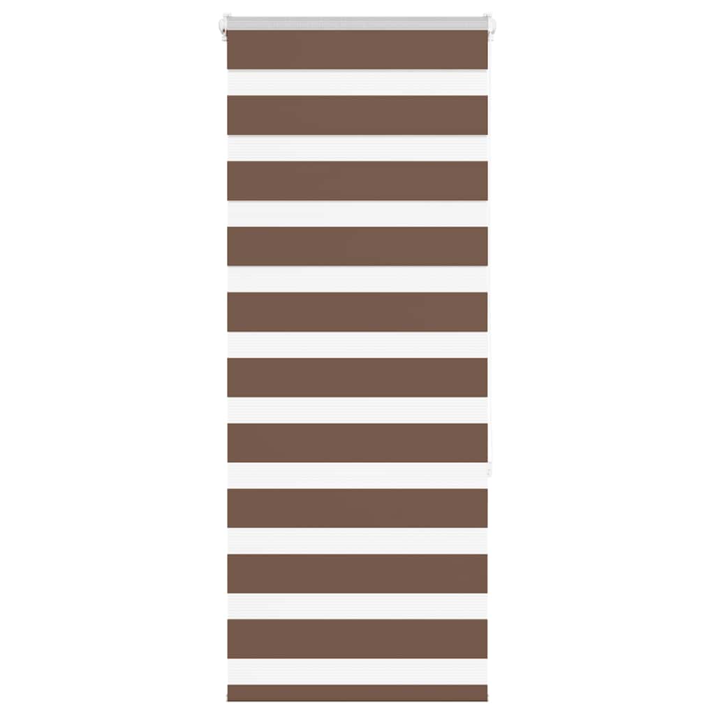Vidaxx Zebra-Rollo 55x150 cm Stoffbreite 50,9 cm Polyester braun