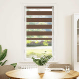 Vidaxx Zebra-Rollo 55x150 cm Stoffbreite 50,9 cm Polyester braun
