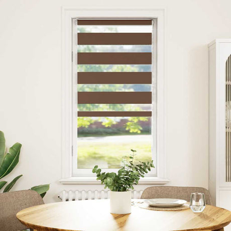 Vidaxx Zebra-Rollo 65x150 cm Stoffbreite 60,9 cm Polyester braun