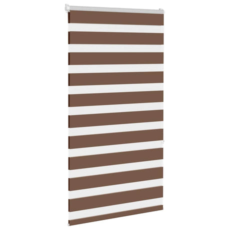 VidaXL Zebra-Rollo 75x150 cm Stoffbreite 70,9 cm Polyester braun