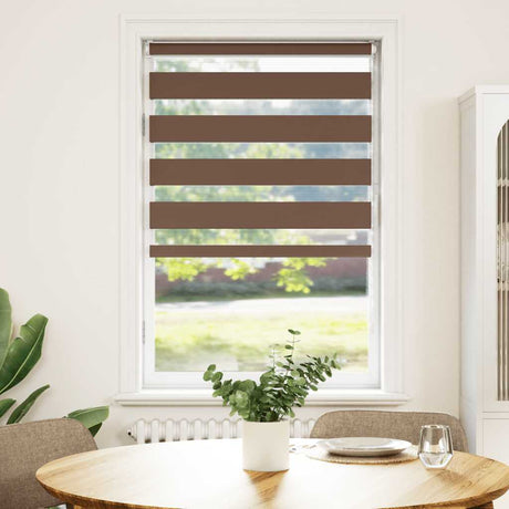Vidaxx Zebra-Rollo 80x150 cm Stoffbreite 75,9 cm Polyester braun