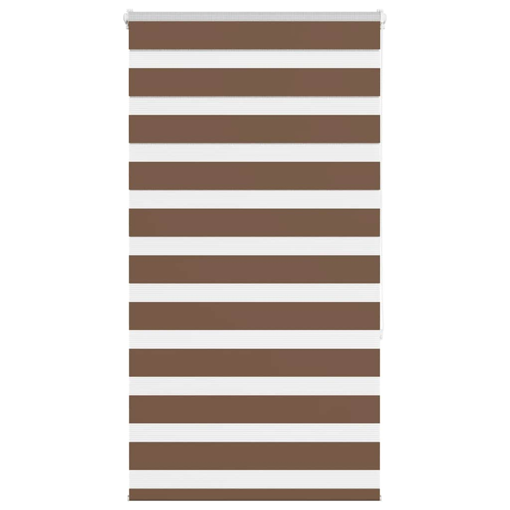 Vidaxl Zebra roller blind 90x150 cm dust width 85.9 cm Polyester Brown