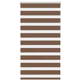 Vidaxl Zebra roller blind 90x150 cm dust width 85.9 cm Polyester Brown