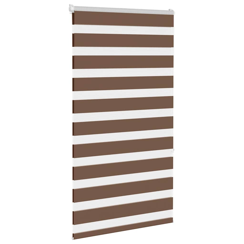 Vidaxl Zebra roller blind 90x150 cm dust width 85.9 cm Polyester Brown