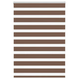 Vidaxl Zebra roller blind 110x150 cm dust width 105.9 cm polyester brown