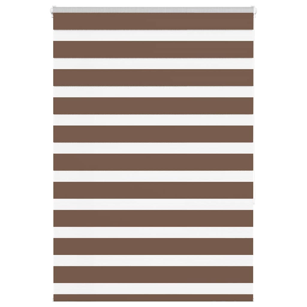 VidaXL Zebra-Rollo 110x150 cm Stoffbreite 105,9 cm Polyester braun