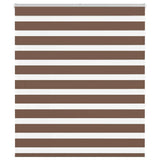 VidaXL Zebra-Rollo 130x150 cm Stoffbreite 125,9 cm Polyester braun