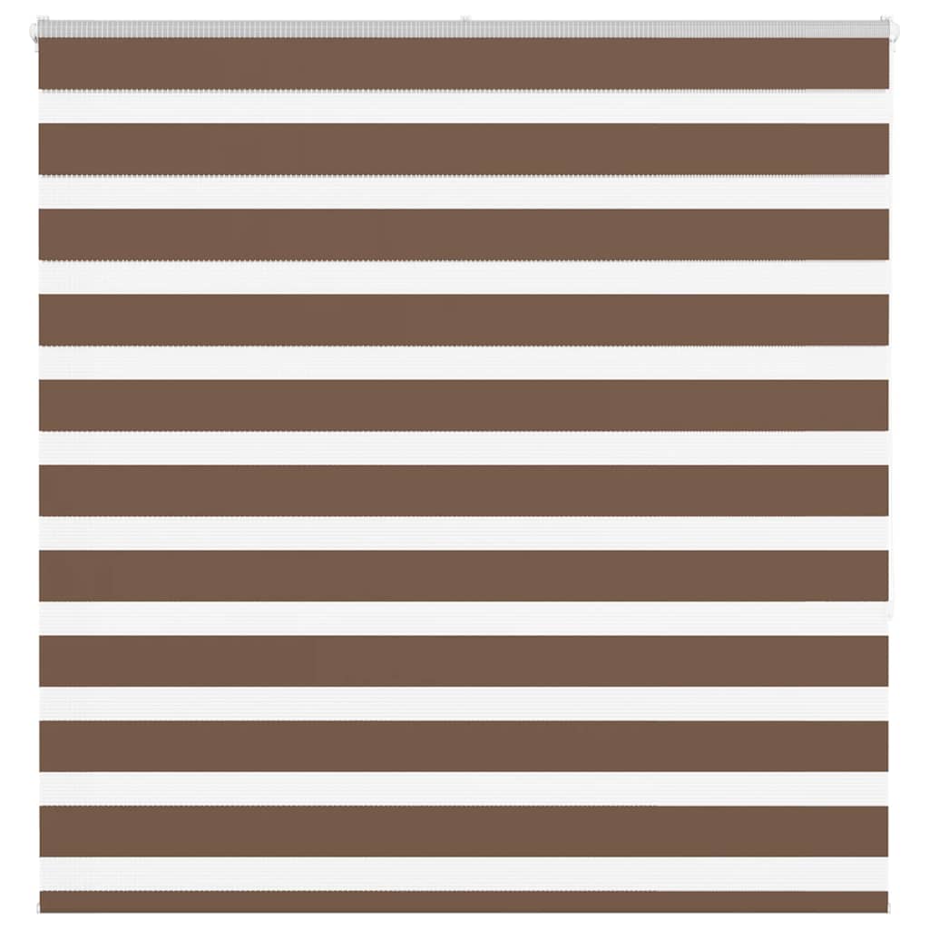 Vidaxl Zebra roller blind 140x150 cm dust width 135.9 cm polyester brown