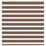 Vidaxl Zebra roller blind 140x150 cm dust width 135.9 cm polyester brown