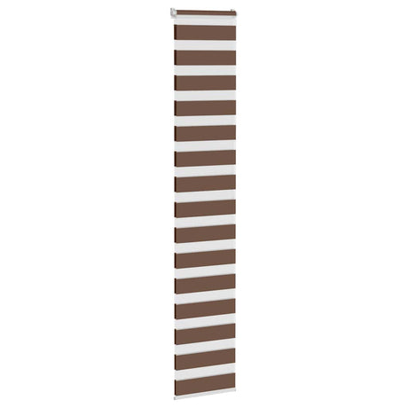 Vidaxx Zebra-Rollo 45x200 cm Stoffbreite 40,9 cm Polyester braun