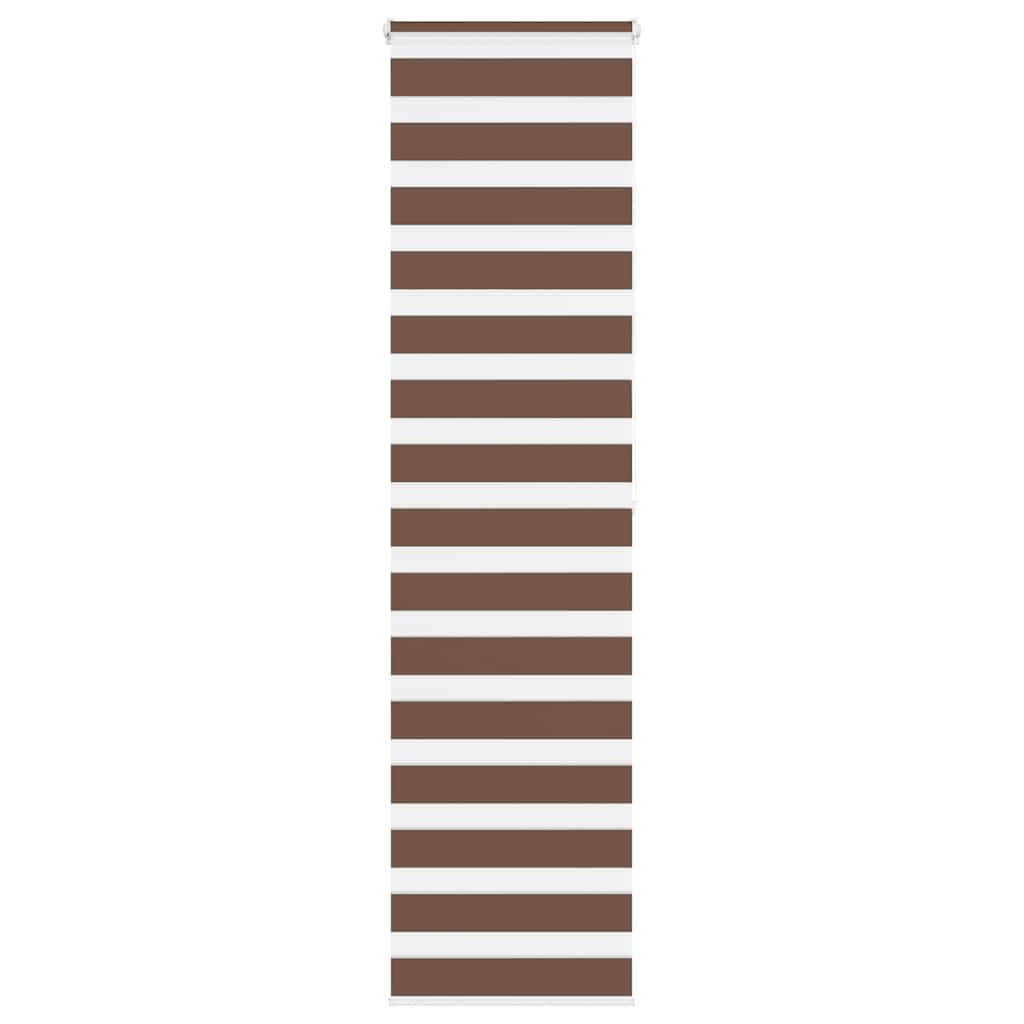 VidaXL Zebra-Rollo 60x200 cm Stoffbreite 55,9 cm Polyester braun