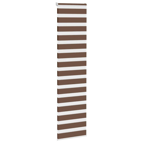 VidaXL Zebra-Rollo 60x200 cm Stoffbreite 55,9 cm Polyester braun